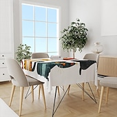 baratos Toalhas de Mesa-toalhas de mesa de animais para reunião familiar, mesa de jantar