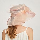 economico Fascinatori &amp; Cappelli-Elegante Retrò Vintage Derby Copricapo Cappello Cappello da chiesa Gentildonna Nobildonna Costume Per donna San Valentino Derby Ricevimento di matrimonio Ascot Adulti Cappello Primavera &amp; Estate