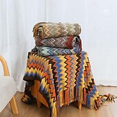 preiswerte Bettdecken-Böhmen Sofa Decke Bett gestrickte Decken Home Sofa Abdeckung Bettlaken Gobelin Decke 130 x 180 cm 130 x 230 cm