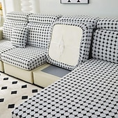 abordables Housse de fauteuil et d&#039;accoudoir de canapé-Housse de canapé magique en velours extensible, housse de coussin de canapé, protection de meubles antidérapante pour housse de siège sectionnelle 1/2/3/4, housses de canapé en forme de L, housse de