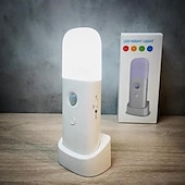 cheap Sensor Night Lights-LED Motion Sensor Night Light USB Rechargeable Dimmable LED Light Portable Motion Activated Night Lamp For Living Room Bedroom Hallway Lighting