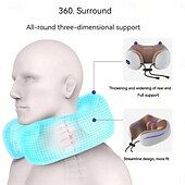 cheap Body Massager-Electric Neck Massager U-shaped Massage Pillow Cervical And Neck Massager With Durable Memory Sponge Massage Pillow With Heat, Deep Tissue Kneading for Women Day