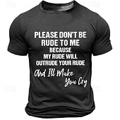 cheap Men&#039;s Graphic T Shirt-Men&#039;s Slogan T Shirt Tee Top Cotton Short Sleeve Graphic Shirt Black Dark Blue Dark Gray Comfortable Tee Sports Outdoor Holiday Fashion Designer Clothing