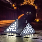 economico Luci paesaggistiche-2/6 pezzi luci solari per gradini, luci da esterno triangolari luci solari da ponte ip67 impermeabili luci decorative con accensione automatica per cortile con scale, vialetto, portico, porta d&#039;ingresso, marciapiede, bianco caldo