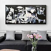 tanie Słynne obrazy-Ręcznie wykonane Hang-Malowane obraz olejny Ręcznie malowane Poziomy Sławne Kreskówki Nowoczesny Klasyczny Zwinięte płótna