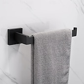 cheap Bathroom Accessory Set-Bathroom Accessory Set Include Robe Hook Toilet Paper Holder and Towel Rack Antique Wall Mounted Matte Black 3pcs