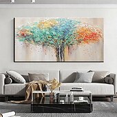 abordables peintures à l&#039;huile d&#039;arbre-Peinture à l&#039;huile d&#039;arbre de vie abstraite de haute qualité, peinte à la main, colorée, faite à la main, pour salon