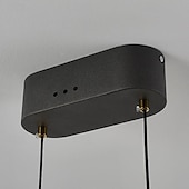 billige Pendellys-led taklampe dimbar 120cm linjedesign akryl metall taklamper for stue kontor 85-265v