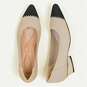 abordables Block Heels-Femme Chaussures à Talons Grandes Tailles Chaussures Flyknit Extérieur Travail du quotidien Léopard Talon hétérotypique Bout pointu Classique Décontractées Confort Marche Tricot Mocassins Léopard