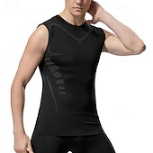 levne Tílka na cvičení-Pánské Bez rukávů Fitness Tank Nádrž Tílka Tričkový Bez rukávů Posilovna Sport Běžné / Denní Prodyšné Měkké Barevné bloky Vodní modrá Světle šedá Sportovní oděvy Polyester Módní Základní