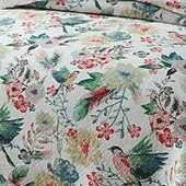 economico Copriletti, coperte e completi-Set trapunta con motivo floreale a forma di uccello in cotone 100%, set copriletto copriletto king size per tutte le stagioni, set di biancheria da letto oversize leggero