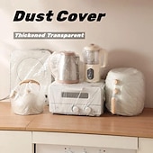 cheap Storage &amp; Organization-Thickened Transparent Dust Cover Universal Kitchen Rice Cooker Air Conditioner Household Appliances Transparent Film Cover Elastic Band Disposable Dust Cover