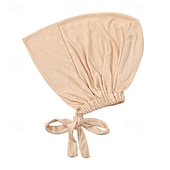 cheap Arabian Muslim-Muslim Underscarf Women Veil Hijab Bonnet Solid Color Scarf Turbans Head scarves For Female Hijab Cap Islamic Hat Turbante Mujer