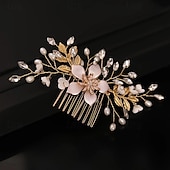 abordables Accessoires de coiffure-peigne à cheveux de mariage doré, peigne à cheveux de mariée, peigne à cheveux en strass, peigne à cheveux en cristal, pince à cheveux de mariage