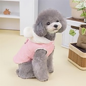 cheap Coats-Dog Cat Coat Jacket Elegant Cute Winter Breathable Soft Washable Comfortable Thick Dailywear Vacation Casual Daily Weekend Walking Dog Clothing for Cat Dog Husky Labrador Alaskan Malamute