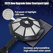 זול פנסי רחוב-אורות סולאריים חיצוניים 168 led 6500k פוד אור מהחשכה ועד עלות השחר, אורות חניה אטומים למים ip66 עם חיישן תנועה