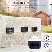 halpa Ulkotilojen seinävalaisimet-2/4/6 kpl aurinkoenergian vedenpitävät seinävalaisimet, ulkona 6led kansivalot, pihojen, katujen, aitojen, autotallien, puutarhojen, portaiden, aitavalojen koristeluun