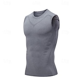 levne Tílka na cvičení-Pánské Bez rukávů Fitness Tank Nádrž Tílka Tričkový Bez rukávů Posilovna Sport Běžné / Denní Prodyšné Měkké Barevné bloky Vodní modrá Světle šedá Sportovní oděvy Polyester Módní Základní