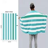 billiga set med strandhanddukar-snabbtorkande handduk badhandduk bärbar förvaring utomhus resor