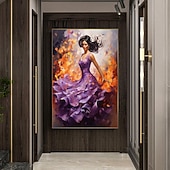 ieftine Picturi cu Oameni-100% pictură modernă pictura în ulei pictură artă spaniolă dans flamenco picturi pe pânză imagini de perete pentru camera de zi (fără cadru)