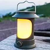 cheap Camping Lights-Solar LED Camping Lantern, LED Retro Rechargeable Hangable Outdoor Tent Light for Outdoor Camping