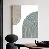 billiga Abstrakta målningar-handmålad 3d väggkonst blå minimalism texturmålning handgjord blå väggkonst blå texturerad oljemålning väggkonstmålning stor blå abstrakt knivmålning redo att hänga eller duk
