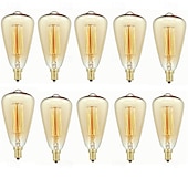 abordables Ampoules incandescentes-Ampoule edison 40w, lampe e14 st48, ampoule à incandescence vintage à intensité variable, 220-240v, 4/6/10 pièces
