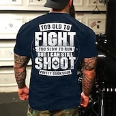 abordables Camiseta gráfica para hombres-Hombre Letra Estampados Camiseta Camisetas gráficas Algodón Manga Corta Gráfico Camisa Azul oscuro#1 Azul Marino Azul Oscuro Camiseta cómoda Exterior Calle Ropa de diseñador de moda