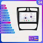 お買い得  カー・マルチメディア・プレーヤー-android カーラジオメルセデスベンツ c クラス/clk 2000-2005 8g128g carplay ステレオプレーヤー wifi gps ナビゲーション