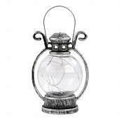 economico Luci decorative Ramadan-Ramadan Silver Line lampada a candela elettronica palmare piccola lampada a cavallo lampada a olio retrò piccola lampada decorativa per feste di festival 1pz
