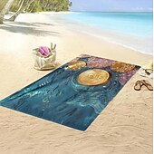 abordables ensembles de serviettes de plage-Serviette de plage à motif pièce d&#039;or, serviettes de plage pour voyage, serviette à séchage rapide pour nageurs, serviettes de plage résistantes au sable pour femmes, hommes, filles, enfants,