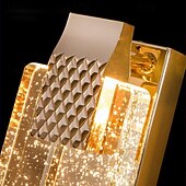 abordables Apliques de pared para interior-LED Crystal Wall Sconce 40/50/60/70cm Bedside Night Light, Cordless Modern Indoor Wall Light, Dimmable Wall Sconces Lighting Brass Wall Light for Bathroom Hallway Kitchen Mirror 110-120V
