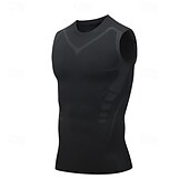 levne Tílka na cvičení-Pánské Bez rukávů Fitness Tank Nádrž Tílka Tričkový Bez rukávů Posilovna Sport Běžné / Denní Prodyšné Měkké Barevné bloky Vodní modrá Světle šedá Sportovní oděvy Polyester Módní Základní
