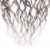 voordelige Gehaakt Haar-faux locs gehaakt haar 18inch godin locs gehaakt haar 6packs grijs locs gehaakt haar zachte locs krullende uiteinden dreadlock gehaakte locs synthetische gehaakte vlechten