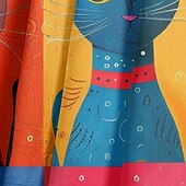 baratos Toalhas de Mesa-toalhas de mesa de animais para reunião familiar, mesa de jantar