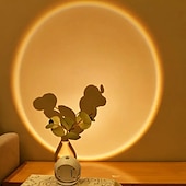 ieftine Puck Lights-lumină cu led fără fir pentru imagini cu telecomandă aplice de perete cu led senzor de mișcare lumină de noapte tri-color cu reglaj continuu lampa de perete ambientală apus de soare lampă de afișare cu evidențiere reglabilă pentru portretul cadru