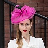 olcso Kalapok és fejdíszek-elbűvölő kentucky derby sapka tüll háló csészealj kalap cilinder esküvő tea party elegáns esküvő tollas csípős fejfedővel