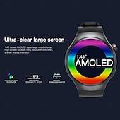 abordables Relojes inteligentes-Reloj inteligente 696 DM80 rastreador de fitness ECG PPG recordatorio de llamada Bluetooth Android iOS IP67 48mm 1.43