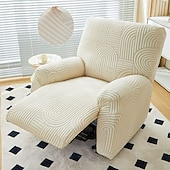 baratos Cadeira Reclinável &amp; Cadeirões-capas de sofá reclináveis jacquard capa de sofá 4 peças conjunto capa de cadeira reclinável, protetor de móveis elástico de elastano capa de sofá macia com fundo elástico
