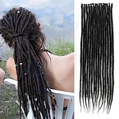 economico Capelli all&#039;uncinetto-paraglame 24 pollici ombre miele biondo estensioni dreadlock dreadlocks intrecciati sintetici single ended estensioni dreadlock falsi per le donne