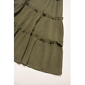olcso Vakációs ruhák-női üdülőhely maxi ruha smocked derék kék elegáns kötőfék nyak Cami maxi ruha strand takaró