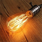 abordables Ampoules incandescentes-6 pièces / 3 pièces 40 W E26 / E27 ST64 Jaune chaud 2200 k Intensité Réglable / Rétro / Décorative Ampoule à incandescence Vintage Edison 220-240 V