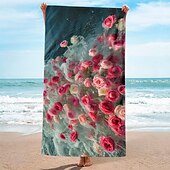 abordables ensembles de serviettes de plage-Serviette de plage à motif pièce d&#039;or, serviettes de plage pour voyage, serviette à séchage rapide pour nageurs, serviettes de plage résistantes au sable pour femmes, hommes, filles, enfants,