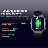 cheap Smart Watches-696 DM63 Smart Watch 2.13 inch 4G LTE Cellular Smartwatch Phone Bluetooth 4G Pedometer Call Reminder Heart Rate Monitor Compatible with Android iOS Men GPS Hands-Free Calls with Camera IP 67 48mm