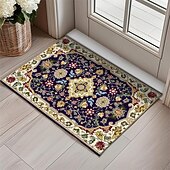 preiswerte Fußmatten-Vintage-Ramadan-Druck, Fußmatte, Fußmatten, waschbare Teppiche, Küchenmatte, rutschfester, ölbeständiger Teppich, Innen- und Außenmatte, Schlafzimmerdekoration, Badezimmermatte, Eingangsteppich