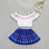 baratos Roupa de natação-Infantil Para Meninas Roupa de Banho Ao ar livre Imprimir Fatos de banho 2-12 anos Verão Modelo A DH16 Tipo C DH18 Seção B DH17