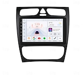 お買い得  カー・マルチメディア・プレーヤー-android カーラジオメルセデスベンツ c クラス/clk 2000-2005 8g128g carplay ステレオプレーヤー wifi gps ナビゲーション