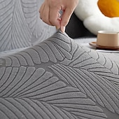 billiga Sofföverdrag-grå stretch sofföverdrag sofföverdrag mjukt slitstarkt sofföverdrag 1 st spandex jacquard tvättbart möbelskydd passar fåtölj sits/loveseat/soffa/xl soffa