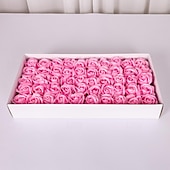 economico Regalo per la festa della mamma per le donne-11 fiori di sapone testa di fiore sapone fiore rosa con base simulazione fiore acqua fiore festival della dea del Vietnam