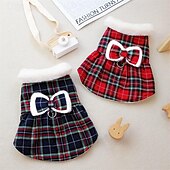tanie Sukienki-Psy Koty Sukienka Elegancja Śłodkie Zima Oddychający Miękka Zmywalny Wygodny Grube Urlop Na co dzień Codzienne Weekend Chodzenie Ubranka dla psów for Kot Pies Ochrypły Labrador Alaskan malamute